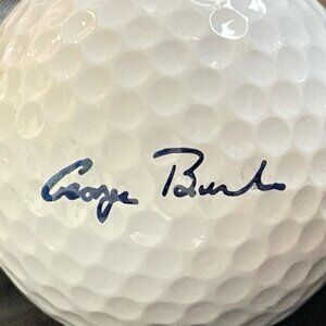 George Bush Golf Ball 41@80 Molitor 1 Titanium Power